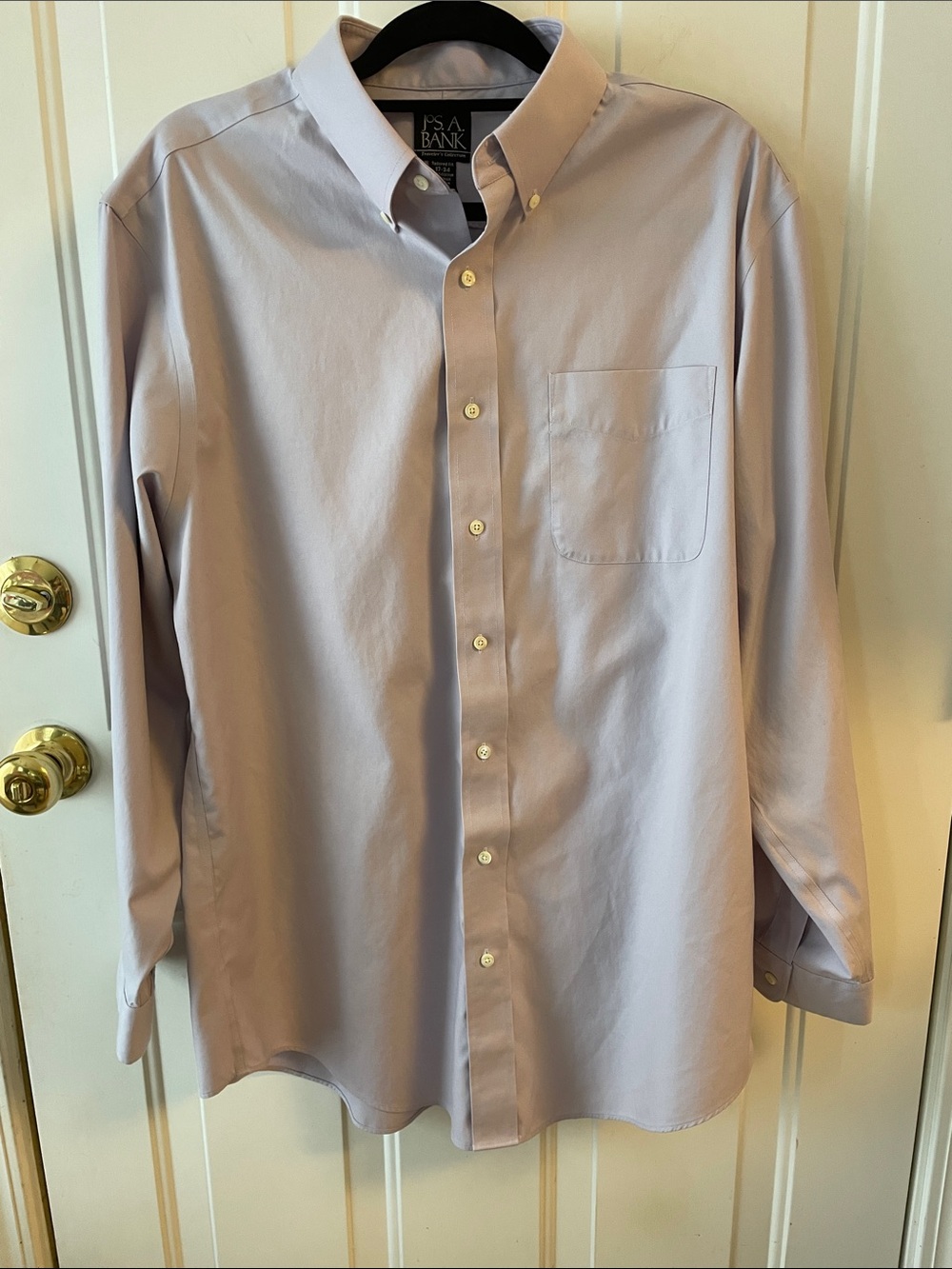 Jos. A. Bank Men's Light Lavender Button-Down Dress Shirt Size 17-34